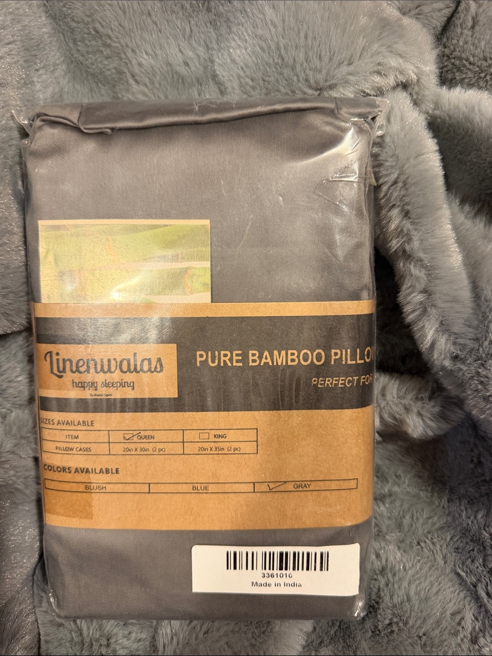 Pure Bamboo Pillowcase – Gray
